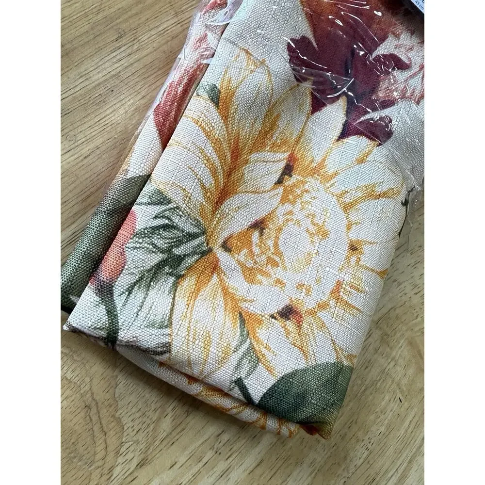 Bed‎ Bath & Beyond Fabric Dinner Napkins Fall Leaves, 17x17 inch Set of 8,NEW